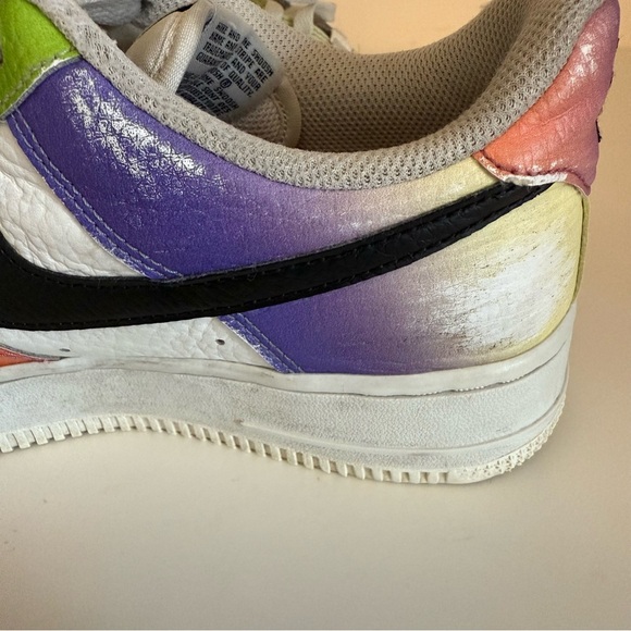 Women's Nike Air Force 1 Low Bright Multi-Color Gradient Shoes Sneakers Size 7.5 - Picture 7 of 16